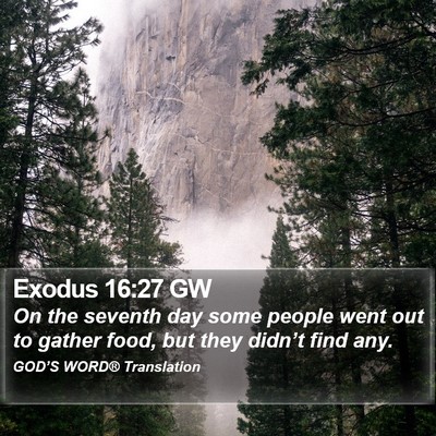 Exodus 16:27 GW Bible Verse Image