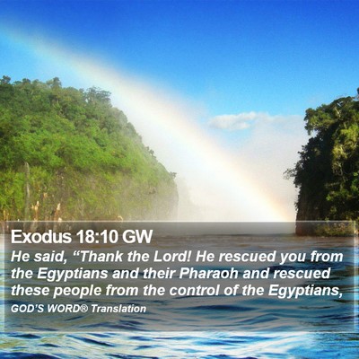 Exodus 18:10 GW Bible Verse Image
