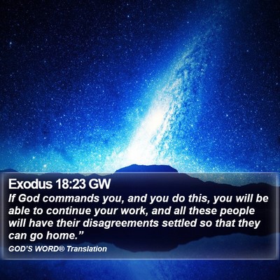 Exodus 18:23 GW Bible Verse Image