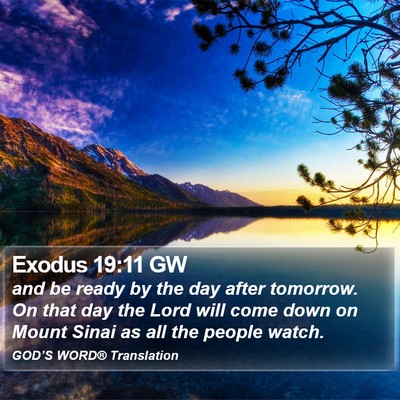 Exodus 19:11 GW Bible Verse Image