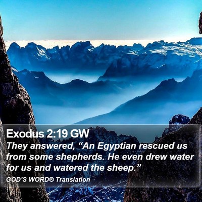 Exodus 2:19 GW Bible Verse Image