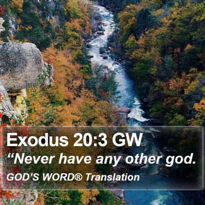 Exodus 20:3 GW Bible Verse Image