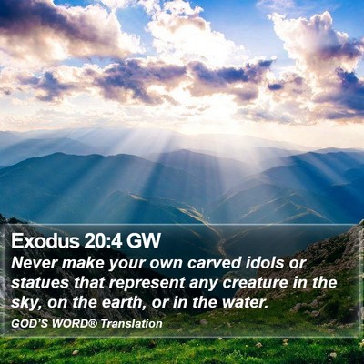 Exodus 20:4 GW Bible Verse Image