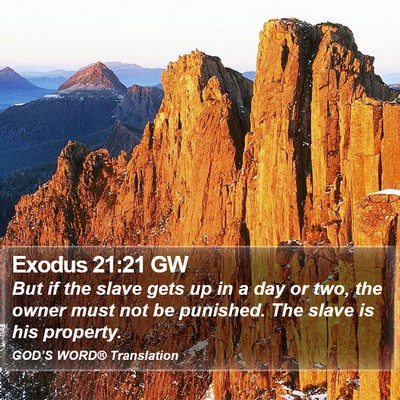 Exodus 21:21 GW Bible Verse Image
