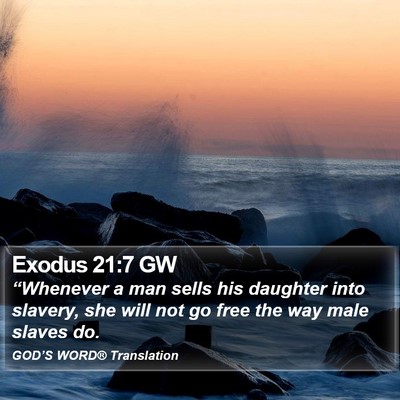 Exodus 21:7 GW Bible Verse Image