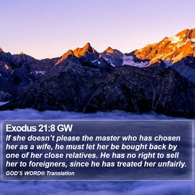 Exodus 21:8 GW Bible Verse Image