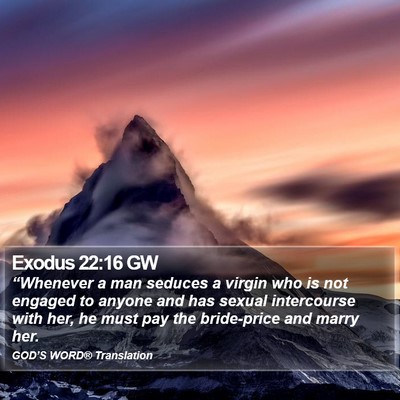 Exodus 22:16 GW Bible Verse Image