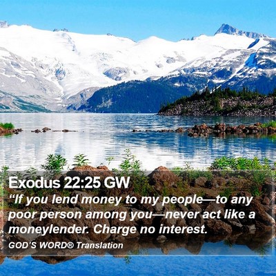 Exodus 22:25 GW Bible Verse Image