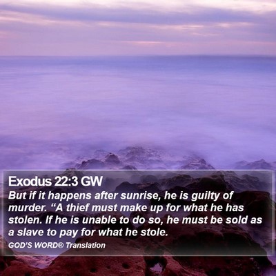 Exodus 22:3 GW Bible Verse Image