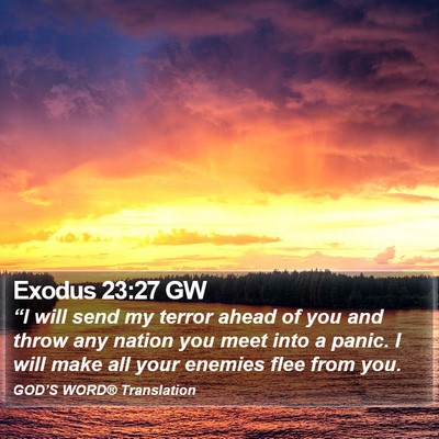 Exodus 23:27 GW Bible Verse Image