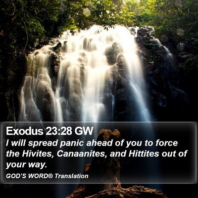Exodus 23:28 GW Bible Verse Image