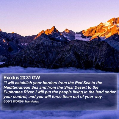 Exodus 23:31 GW Bible Verse Image
