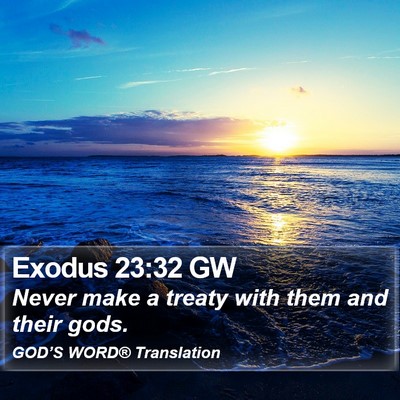 Exodus 23:32 GW Bible Verse Image