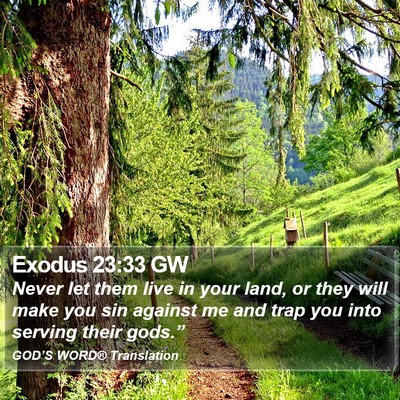Exodus 23:33 GW Bible Verse Image
