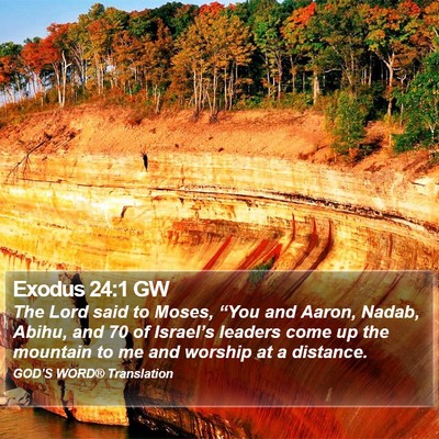 Exodus 24:1 GW Bible Verse Image