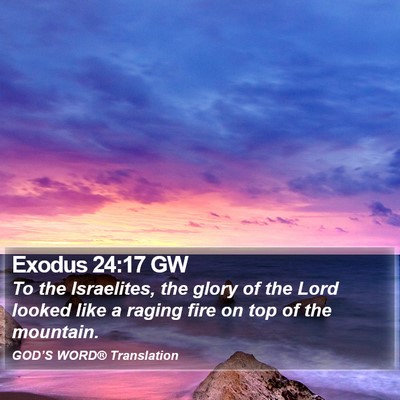 Exodus 24:17 GW Bible Verse Image