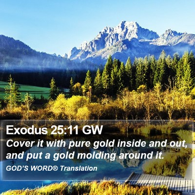 Exodus 25:11 GW Bible Verse Image