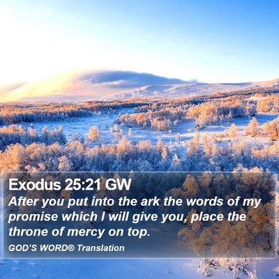 Exodus 25:21 GW Bible Verse Image