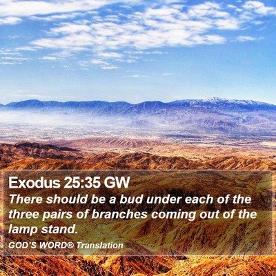 Exodus 25:35 GW Bible Verse Image