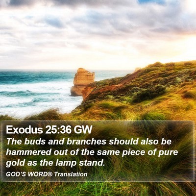 Exodus 25:36 GW Bible Verse Image