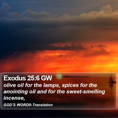 Exodus 25:6 GW Bible Verse Image