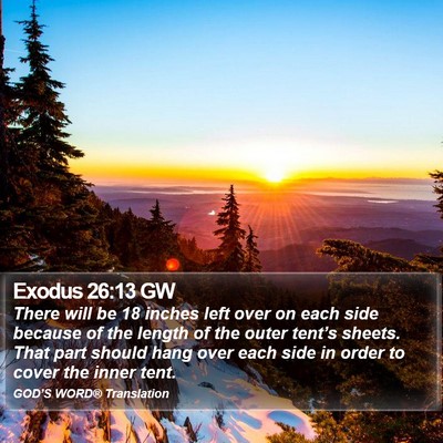 Exodus 26:13 GW Bible Verse Image
