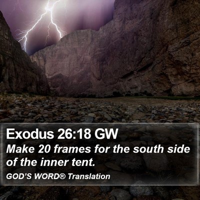 Exodus 26:18 GW Bible Verse Image