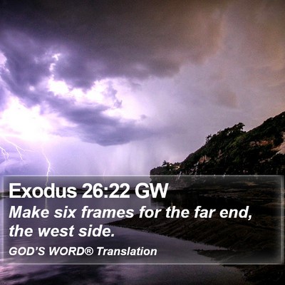Exodus 26:22 GW Bible Verse Image