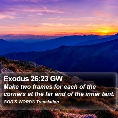 Exodus 26:23 GW Bible Verse Image