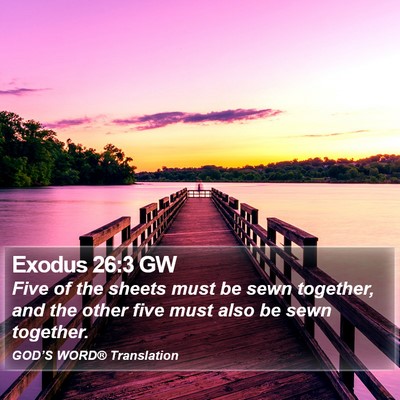 Exodus 26:3 GW Bible Verse Image