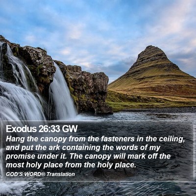 Exodus 26:33 GW Bible Verse Image