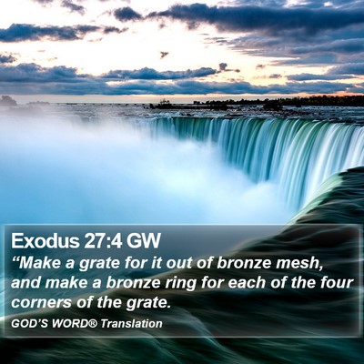 Exodus 27:4 GW Bible Verse Image