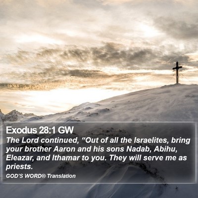 Exodus 28:1 GW Bible Verse Image