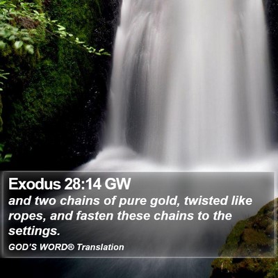 Exodus 28:14 GW Bible Verse Image