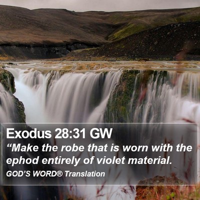 Exodus 28:31 GW Bible Verse Image