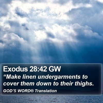 Exodus 28:42 GW Bible Verse Image