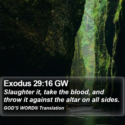 Exodus 29:16 GW Bible Verse Image