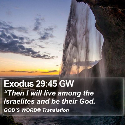 Exodus 29:45 GW Bible Verse Image