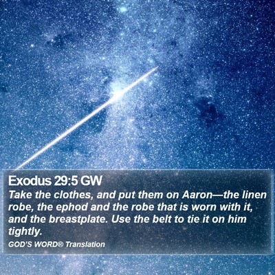 Exodus 29:5 GW Bible Verse Image