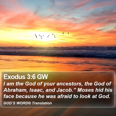 Exodus 3:6 GW Bible Verse Image