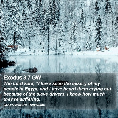 Exodus 3:7 GW Bible Verse Image