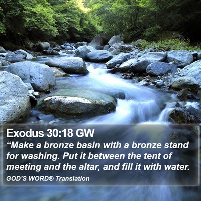 Exodus 30:18 GW Bible Verse Image