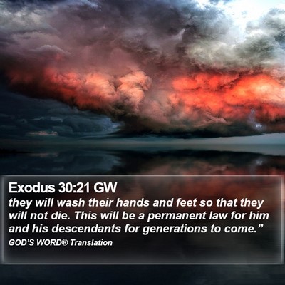 Exodus 30:21 GW Bible Verse Image