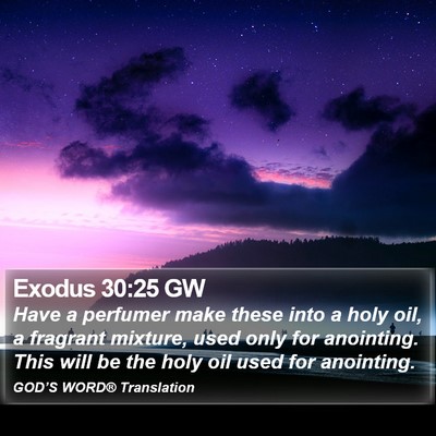 Exodus 30:25 GW Bible Verse Image