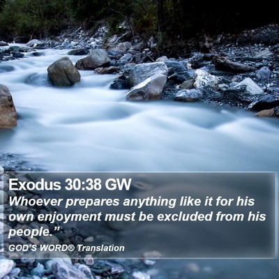 Exodus 30:38 GW Bible Verse Image