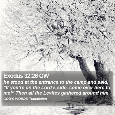 Exodus 32:26 GW Bible Verse Image