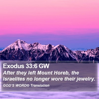 Exodus 33:6 GW Bible Verse Image