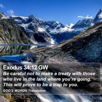 Exodus 34:12 GW Bible Verse Image