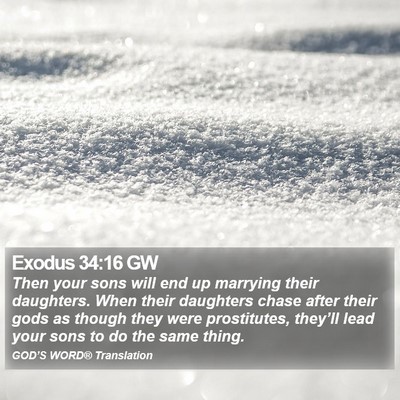 Exodus 34:16 GW Bible Verse Image