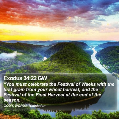 Exodus 34:22 GW Bible Verse Image